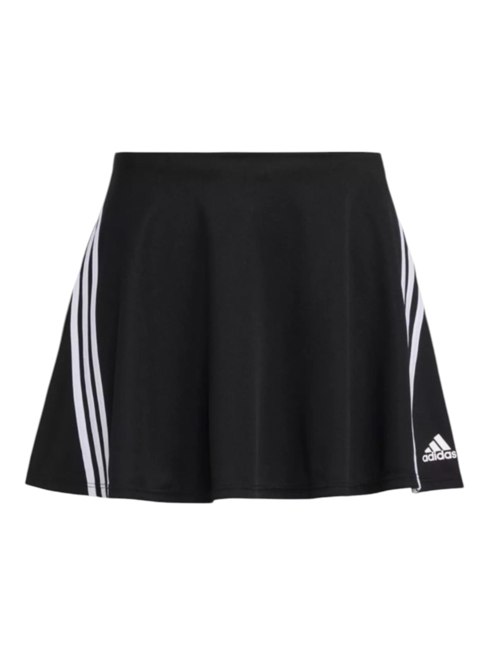 Adidas Girls Black Stripe Skort